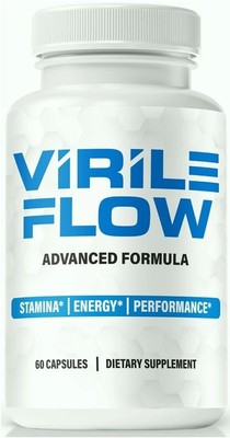 Virile Flow for Men Pills Performance Booster Virility Formula for Stamina 60ct