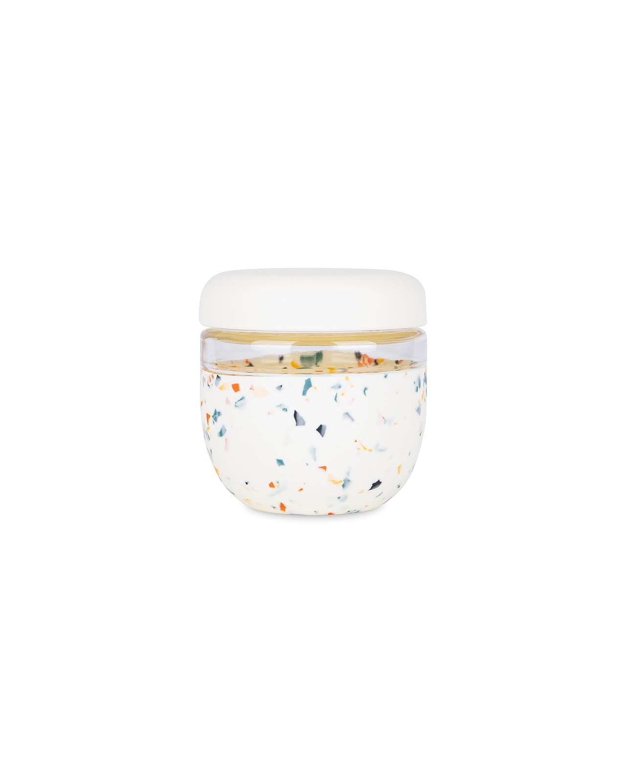 Porter Seal Tight 24oz Terrazzo Cream Glass Food Container with Lid