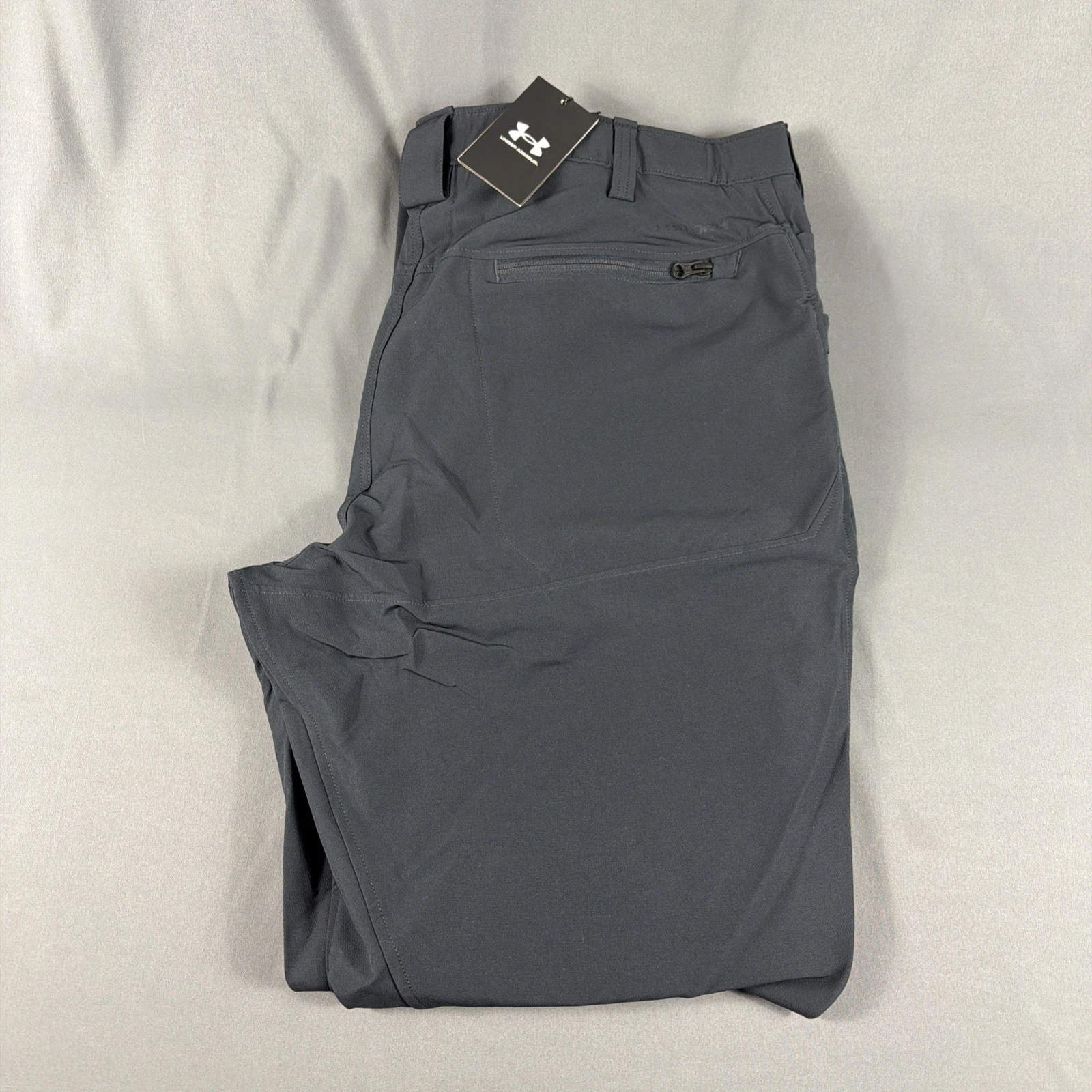 Under Armour Golf Pants Alpha Flat Front 40 x 34 Dark Navy Polyester MSRP $100