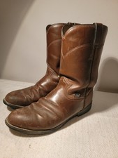 Justin Roper Basics Boots JB3001 Brown Men's Size 9.5D Cowboy Boots