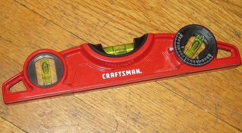 Craftsman CMHT82391 9" Cast 3-Dial Adjustable Angle Torpedo Level