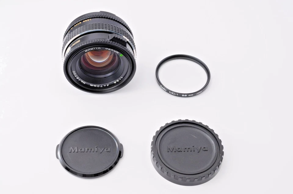 **CASI COMO NUEVO** Mamiya Sekor C 70 mm f/2,8 L/S para M645 1000S Super Pro TL de JPN Foto 3 de 4