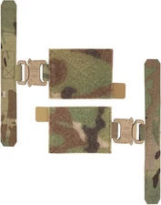 PETAC GEAR 2 PCS Tactical Cummerbund Adapters,Metal Buckle Kit Laser Cut MC 