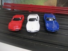 NEW Tyco HO Scale Slot Car Lot of 3 Corvette Custom painted bodies  