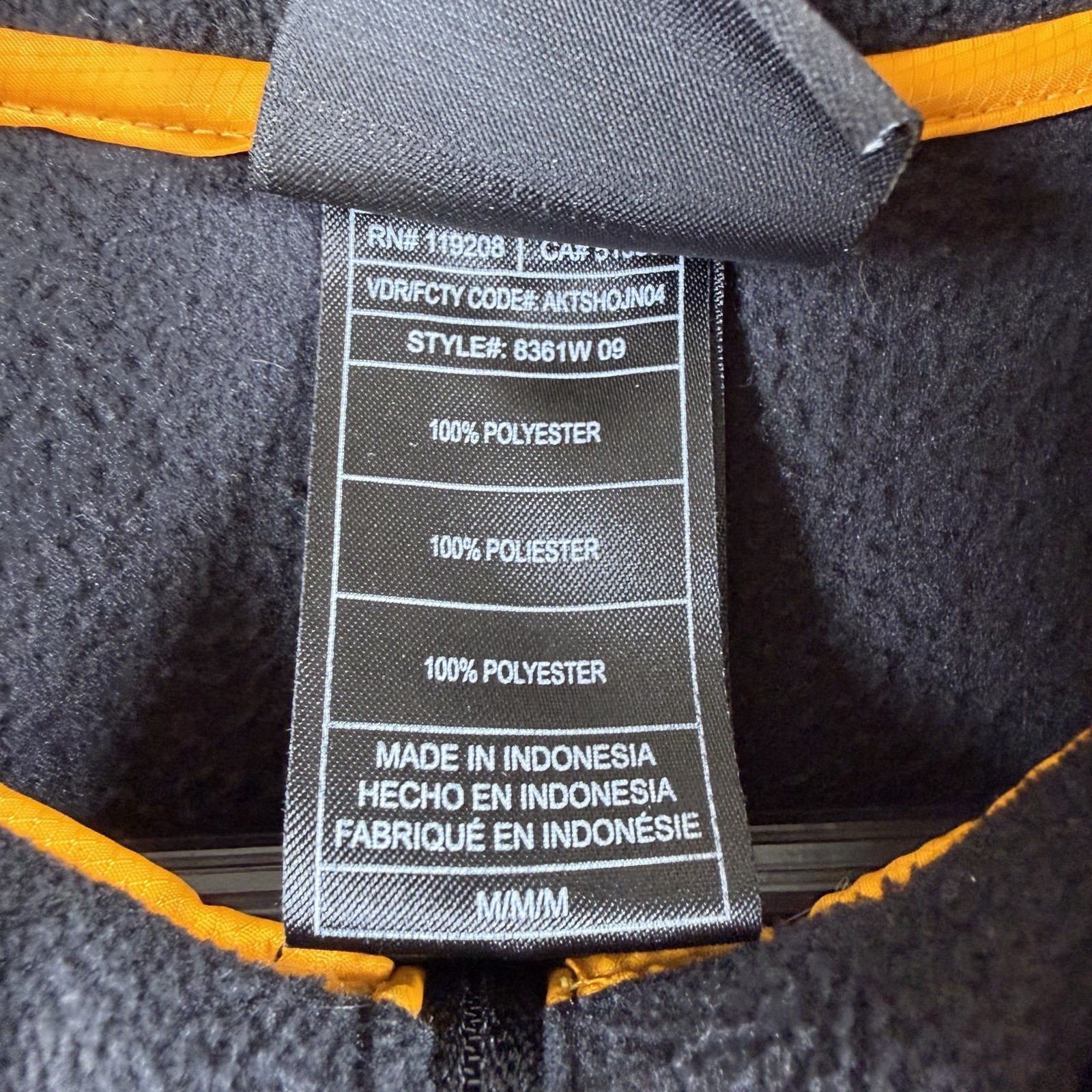 Reebok NFL Pittsburgh Steelers Black Yellow Fleece Jacket Women's Medium thumbnail 5