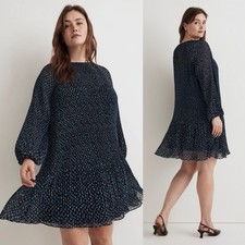 Madewell / NWT Plus Crinkle Georgette Mini Dress in Floral