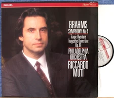 Muti. Brahms (Symphony 4; Tragic overture). Philips 422 337 dig. NM