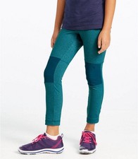 LL Bean Adventure Crew Bottoms Pro Leggings Girls Size 16 Blue/Green