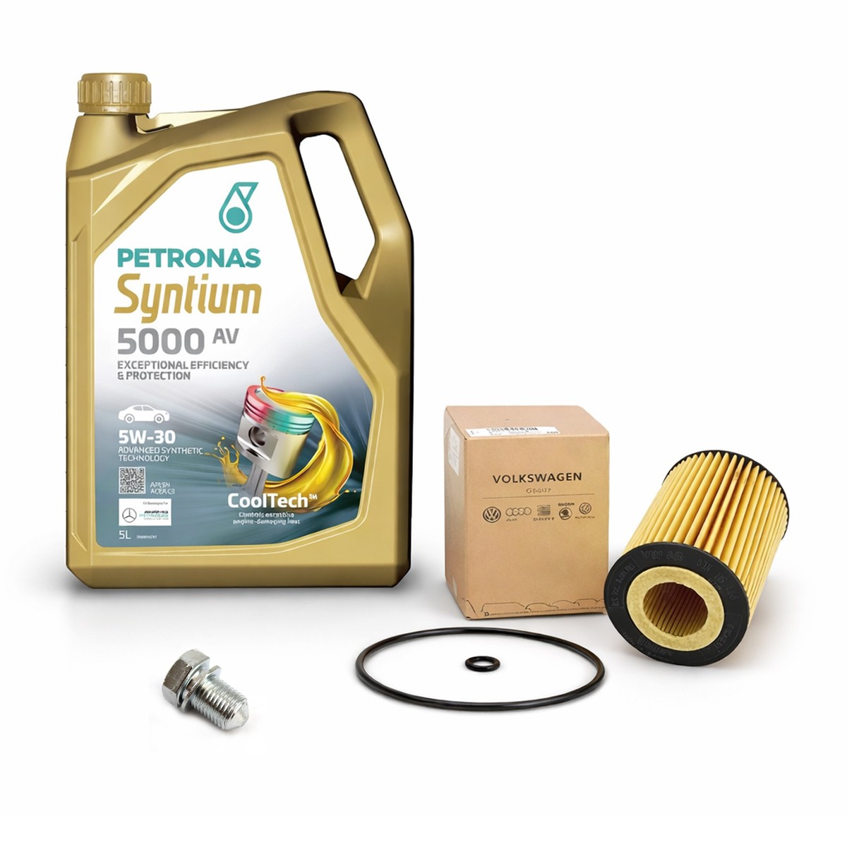 Petronas 5L 5W-30 LL + VW Oil Filter for Audi Seat Skoda 1.6 2.0 TDI 03N115562B