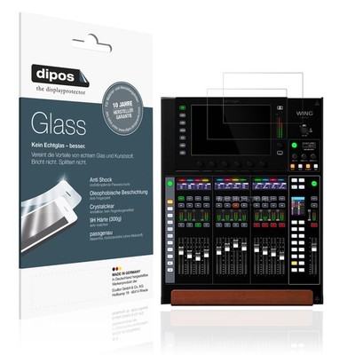 2x Schutzfolie für Behringer Wing Compact - Anti-Shock 9H Folie dipos Glass