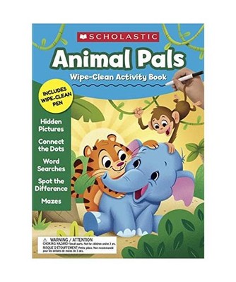 Animal Pals Wipe-Clean Activity Book, Scholastic Teaching Resources