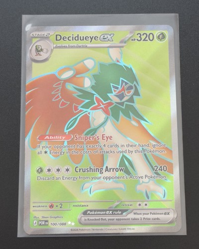 Pokemon TCG - Decidueye ex - 100/088 - Ultra Rare Card ME03: Perfect Order