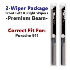 Wipers 2pk Beam Wiper Blades fits 1999-2011 Porsche 911 - 19220x2