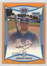 2008 Bowman Draft Prospects Chrome Orange Refractor 15/25 Adrian Nieto 0o48