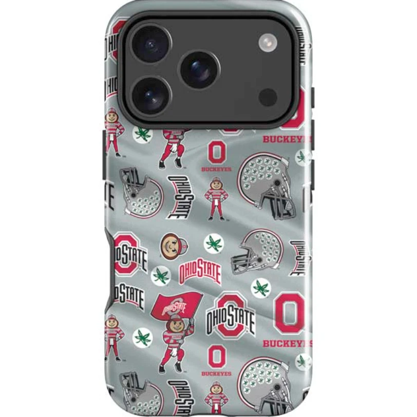 Ohio State University Pattern iPhone Case
