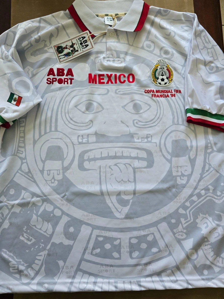 ウェア 1998 Mexico Blanco #11  ABA Sport 1998 World Cup Aba Sport Mexico Jersey 1998 Mexico *Reissue* World