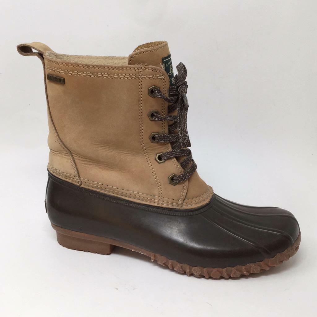 GH BASS Daisy Duck Boots Womens 8 Tan Chocolate 71-22343 | eBay