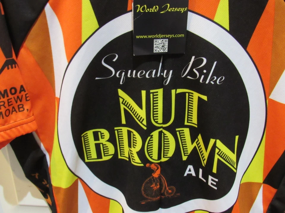 NUEVO CON ETIQUETAS “NUT BROWN ALE” Jersey de Ciclismo Adulto Talla Grande Moab Brewery Nuevo con Etiquetas Foto 2 de 4