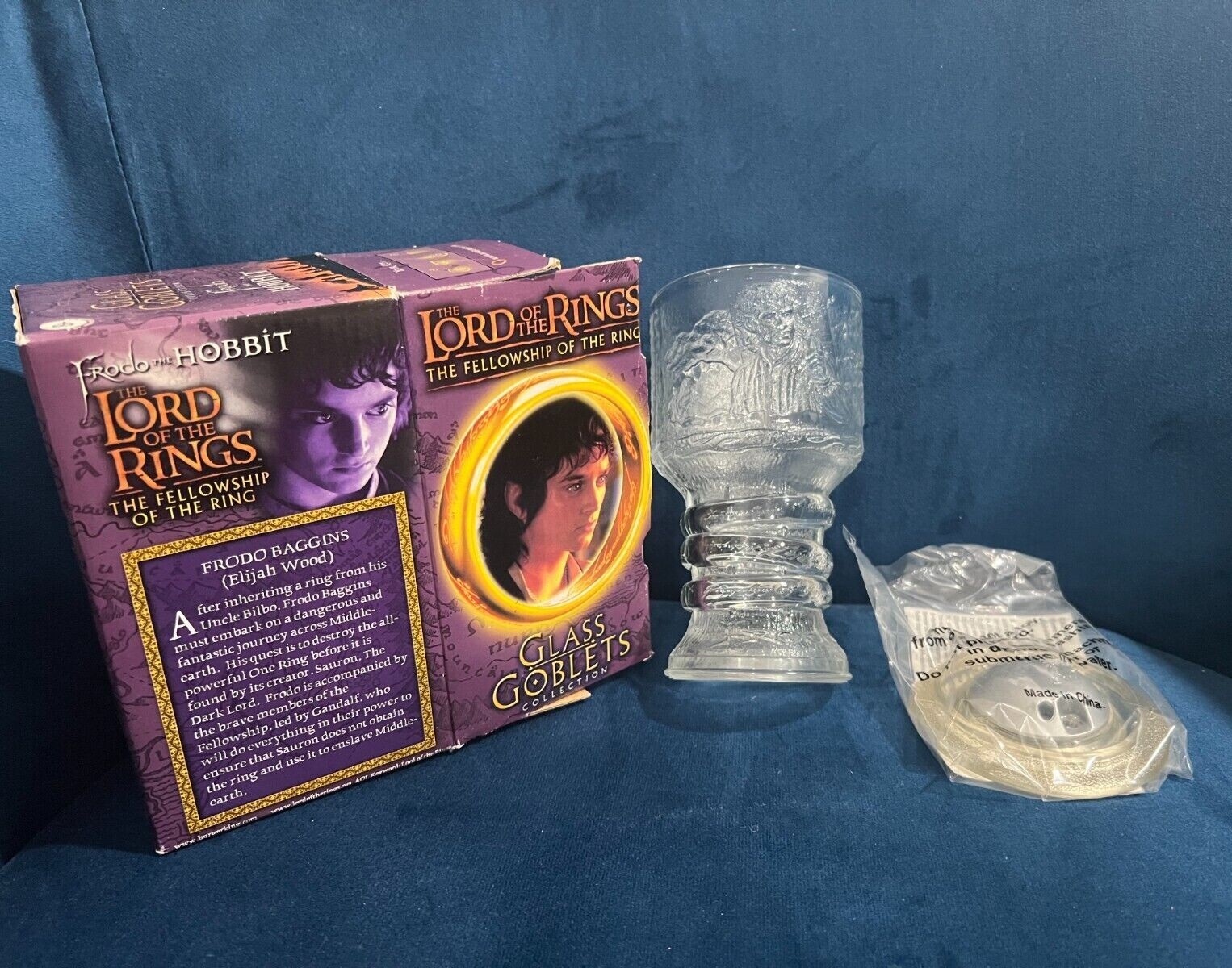 The Lord of the Rings The Fellowship of the Ring Glass Goblets
