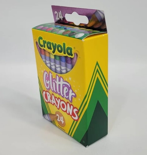 Crayola Glitter Matite 24 pezzi nuovi in scatola colori nuovi con etichette - Foto 3 di 13