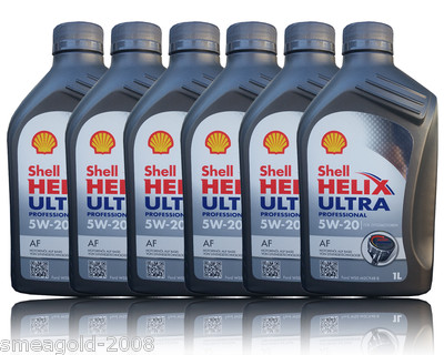 Shell Helix Ultra Professional AF 5W-20 Motoröl Ford WSS-M2C948-B 8x1 Liter