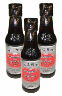 [ 3x 150ml ] PEARL RIVER BRIDGE Helle Sojasauce / Light Soy Sauce