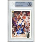 Moses Malone Signed 1994-95 Collectors Choice #281 Beckett BAS Spurs Auto