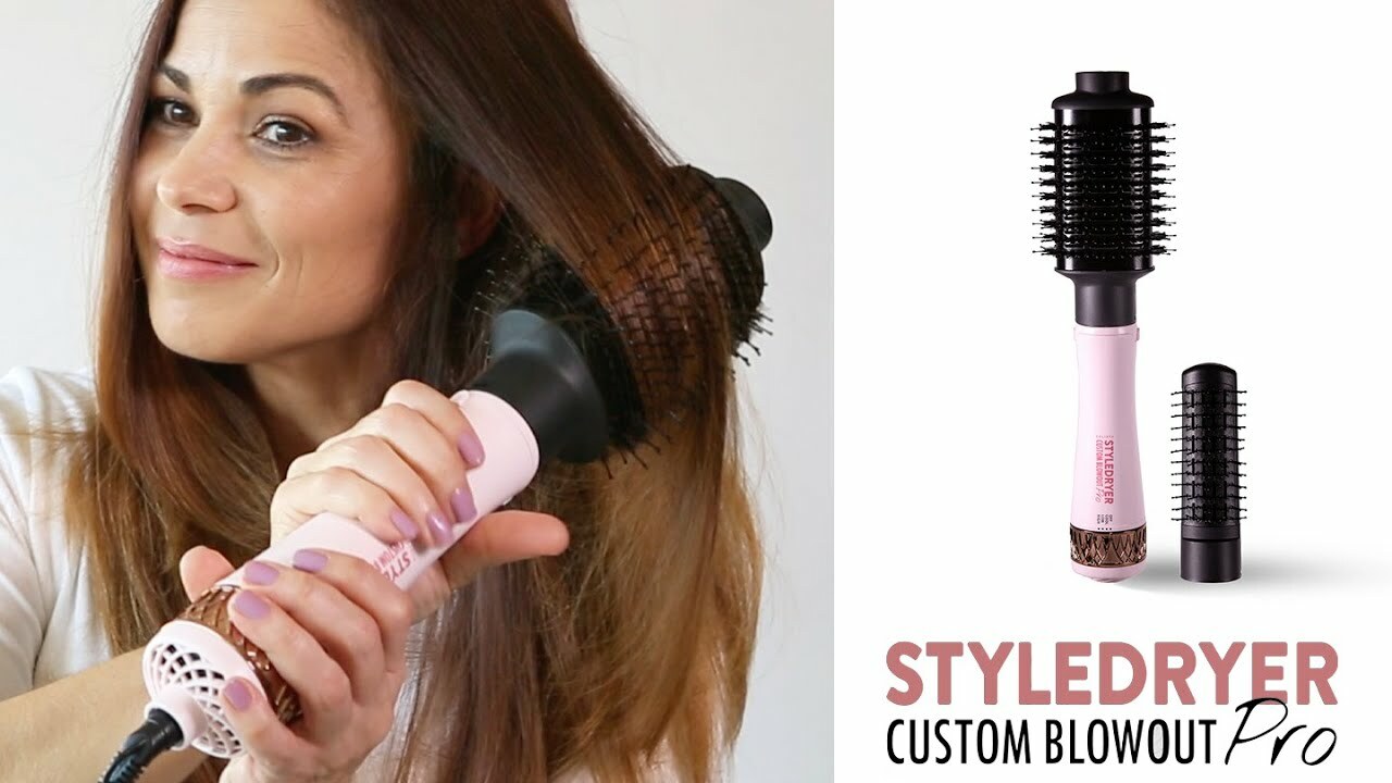 Calista Hair Dryer Triangl Heated Detailer blowout Brush Zen Waver