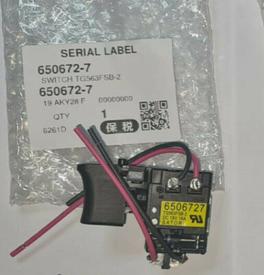 Interrupteur De Déclenchement Pour Perceuse Makita - Référence 6506010, 16A, 18V