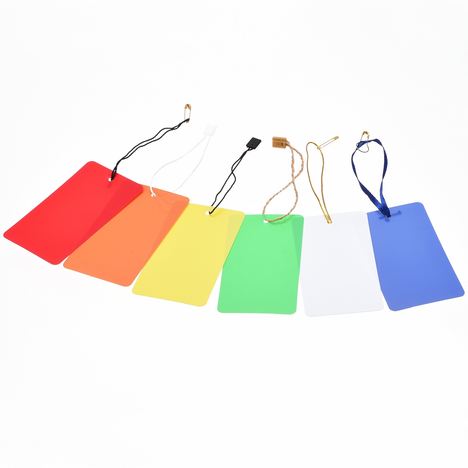 TOP-VIGOR 200 Stück Kunststoff-Anhänger 5x9cm - Wetterfest, Blanko, Mit Öse