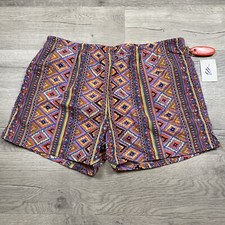 Vintage 90s Nautica Mens Swim Trunks Aztec Pattern Size Extra Large