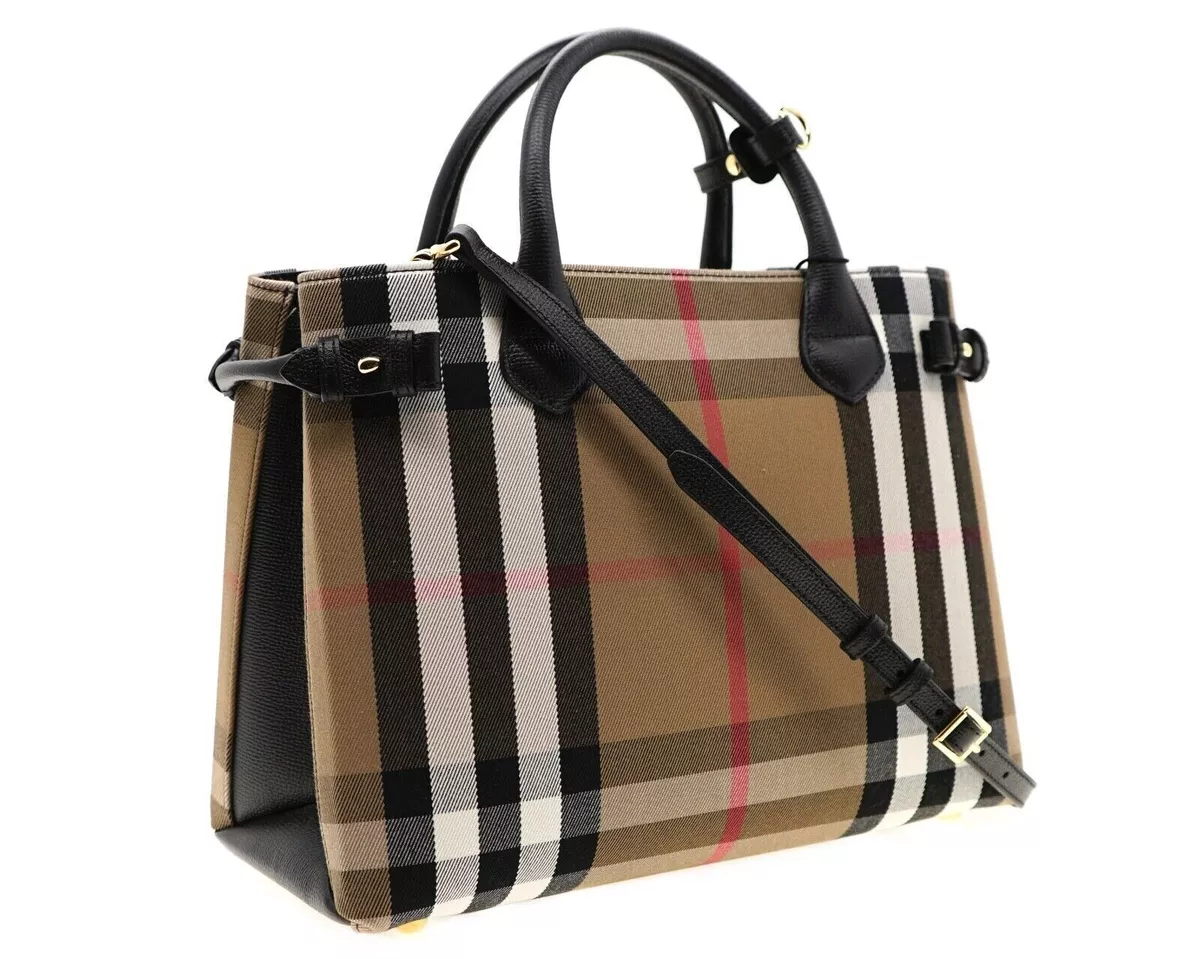 Burberry House Check Canvas Tote Bag