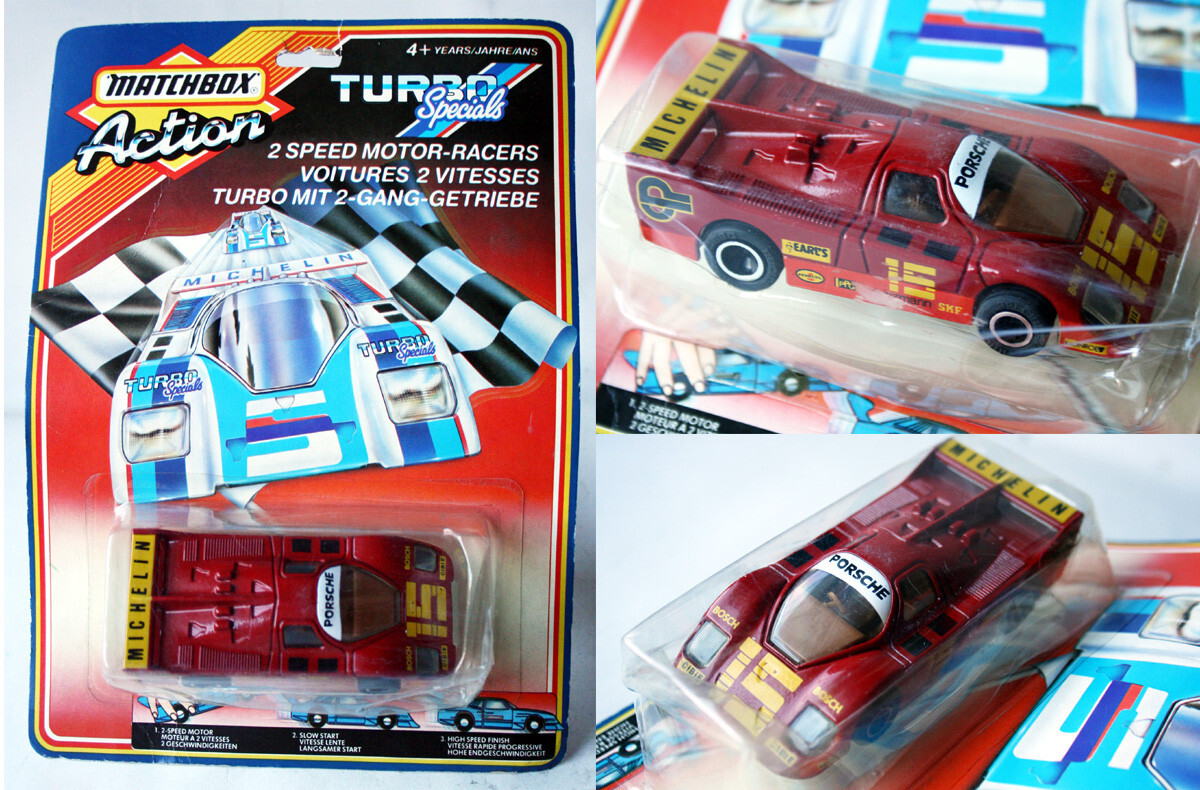 VINTAGE 1986 MATCHBOX ACTION TURBO SPECIALS PORSCHE CK5 KREMER 1
