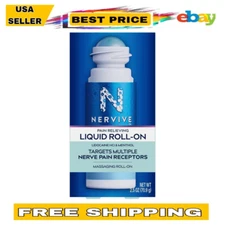 Nervive Nerve Care Pain Relieving Roll-On Liquid, Max Strength, 2.5 oz