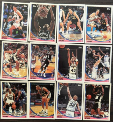 Basketball cards team SPURS, topps 1993-1994