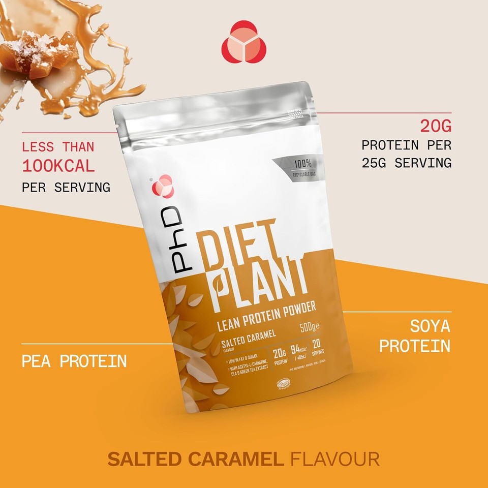 Nutrition Diet Plant, Vegan Protein Powder Plant Based, Salted Caramel