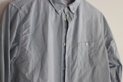 Norse Projects  Anton  Striped Button Down Collar Cotton Shirt Medium N40-0304