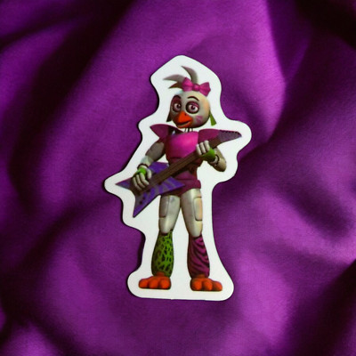 FNAF Five Nights at Freddys Security Breach Glamrock Bonnie Guitar Sticker