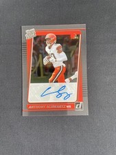 2021 Clearly Donruss Anthony Schwartz Rated Rookie Auto Cleveland Browns #82