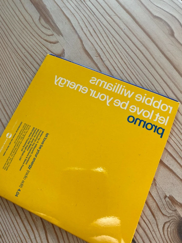 Robbie Williams – Let Love Be Your Energy 2001 Promo Single CD NEU  - Bild 2 von 2