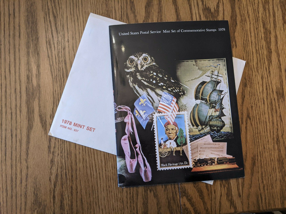 1978 COMMEMORATIVE MINT SET 937 USPS Stamp Collection - complete
