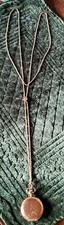 Antique Ladies Elgin GF Full Hunter Case Pocket Watch W/50" GF Slide Chain.