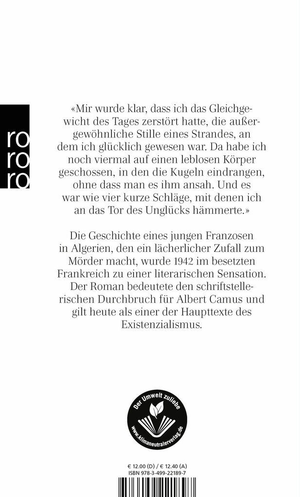 Thumbnail - Der Fremde | Albert Camus | 1996 | Deutsch | L'étranger