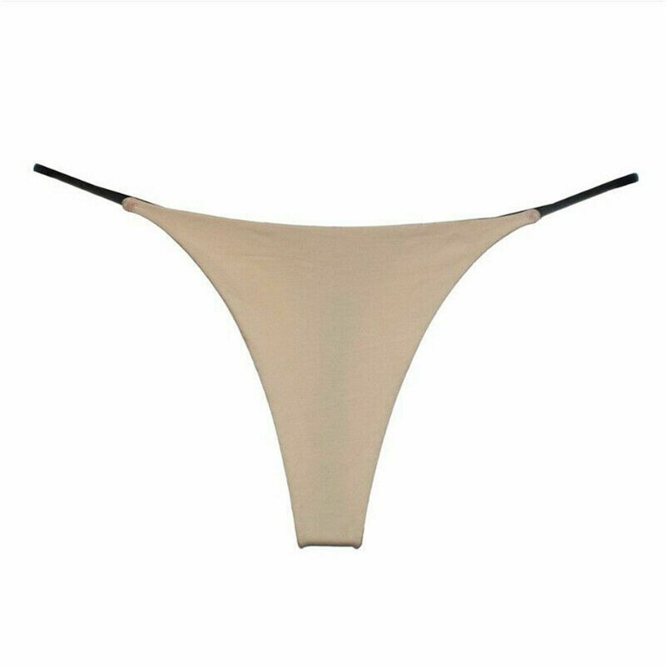 QUXVUIS Damen G String Tanga - Nahtlose Schlüpfer Mit Spitze Hellgrau