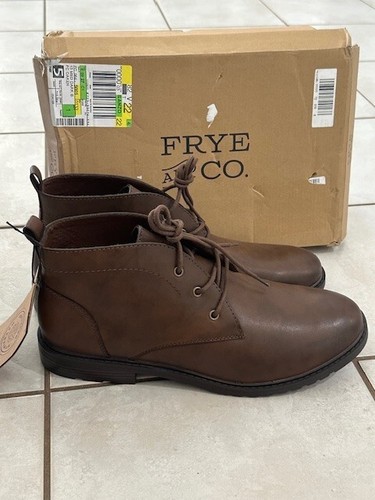 Frye & Co Mens Size 13 M Oaken Dark Brown FO10036 Lace UP Boots NWT NIB New - Picture 12 of 15