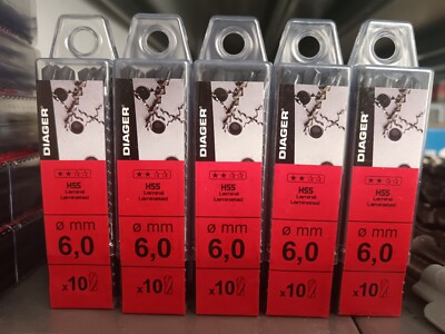 Diager Metallspitze HSS 6mm - 50 STÜCK
