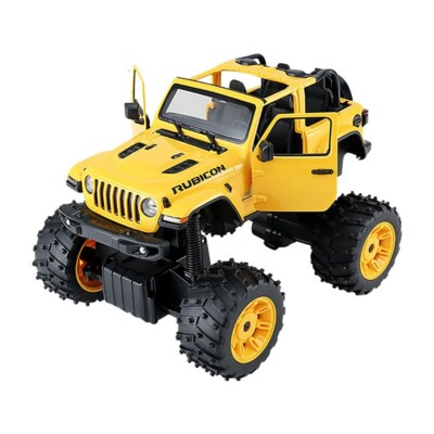 RASTAR 1/14 Official Licensed YELLOW Jeep Wrangler Rubicon Remote Control  RC Car