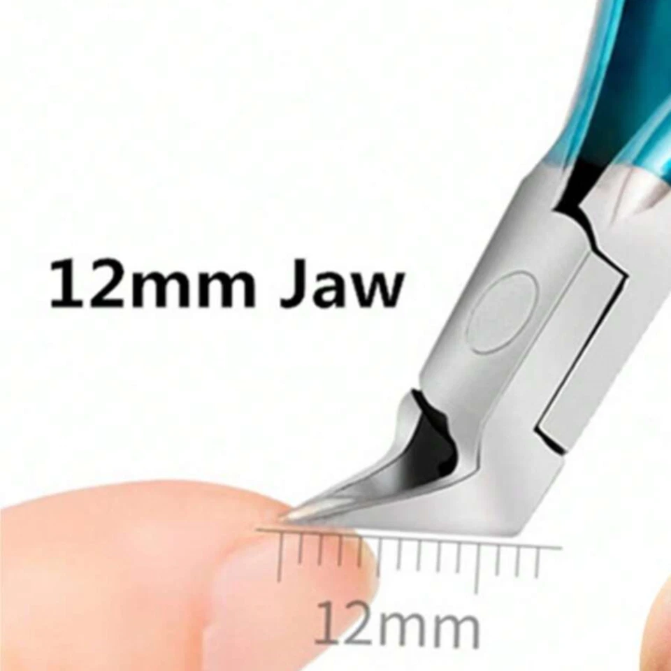 Tijeras de uñas de acero inoxidable, kit de aseo de punta puntiaguda de precisión para uñas Foto 3 de 4