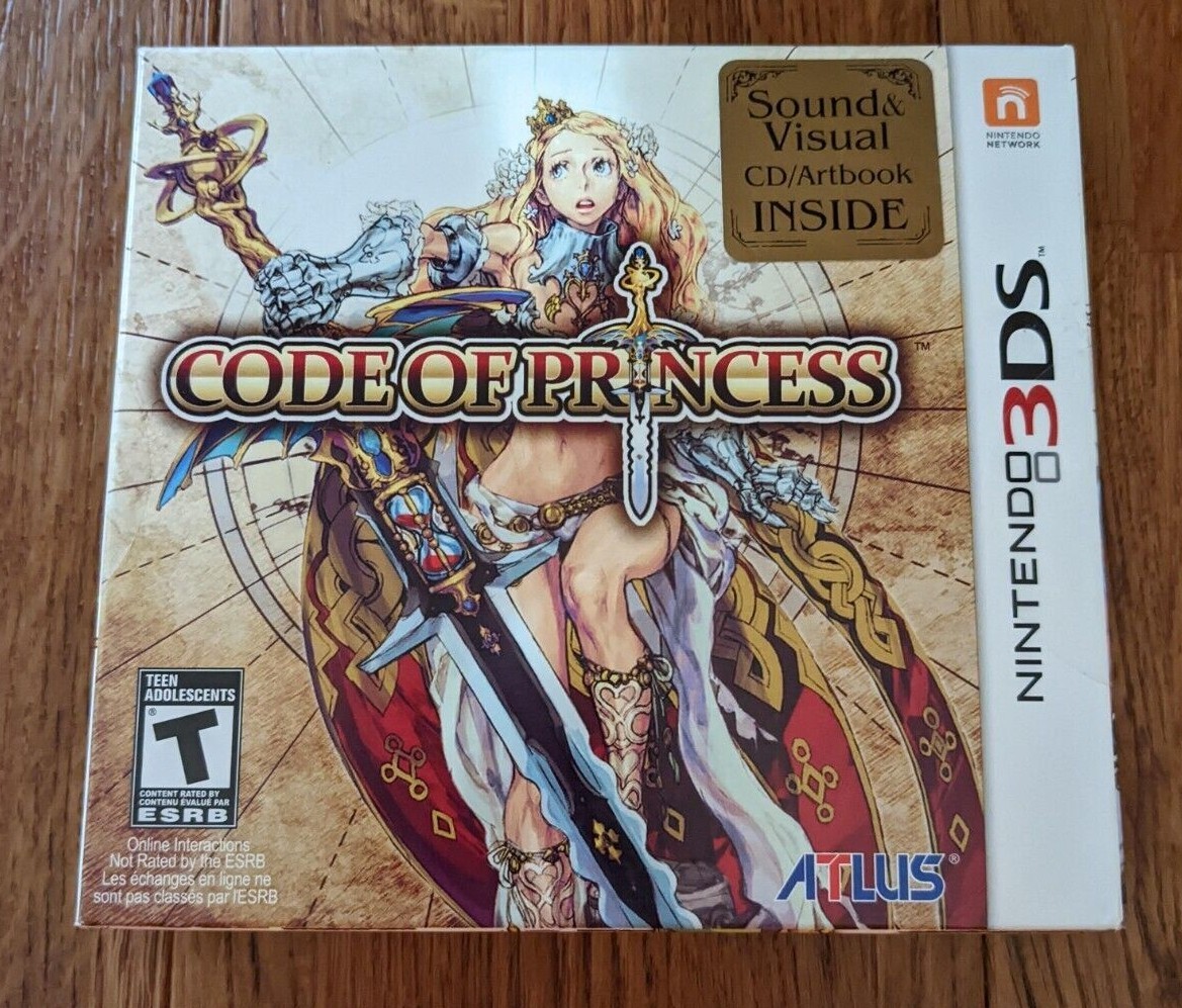 Nintendo 3DS 2012 Atlus Code Of Princess Limited Edition