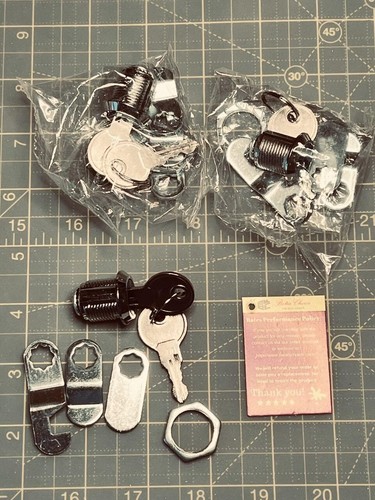 3 Pcs Cabinet Locks 5/8" Cam Locks For Cabinets Keyed Alike File Cabinet Lock - Picture 8 of 12